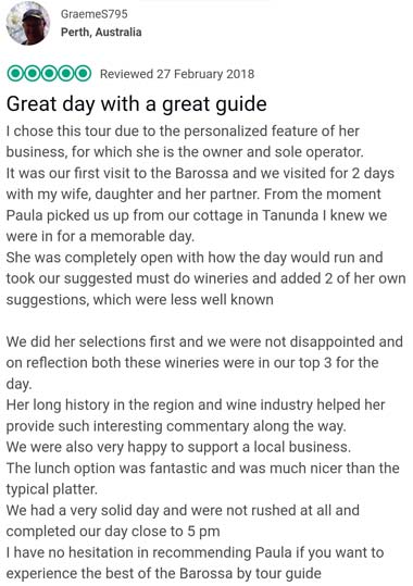 Another TripAdvisor Testimonial